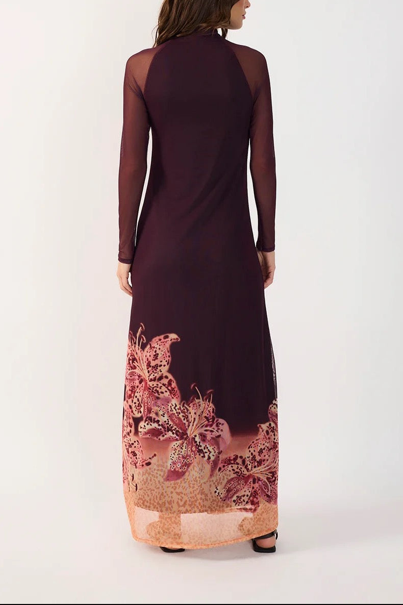 Tulle Print Dress