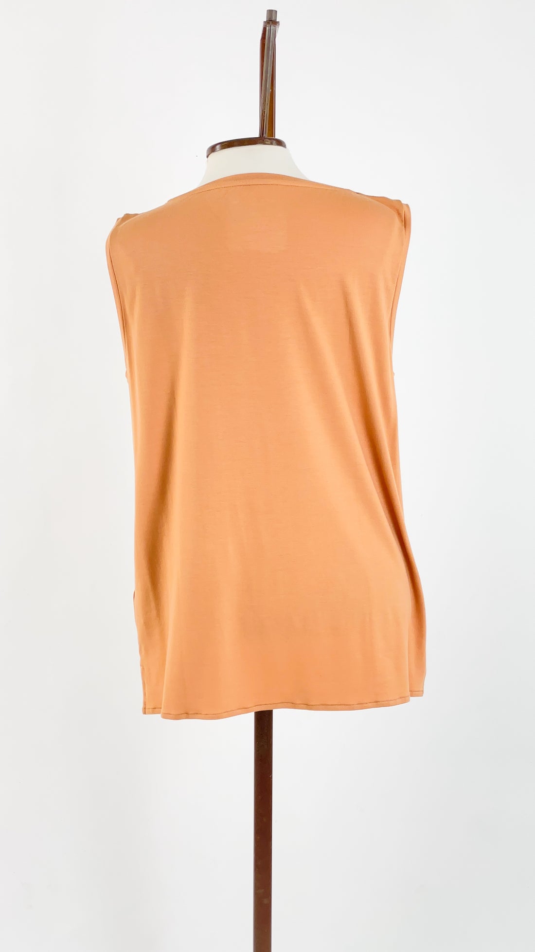 Soft Touch Semi Relaxed Boatneck Tank Peach