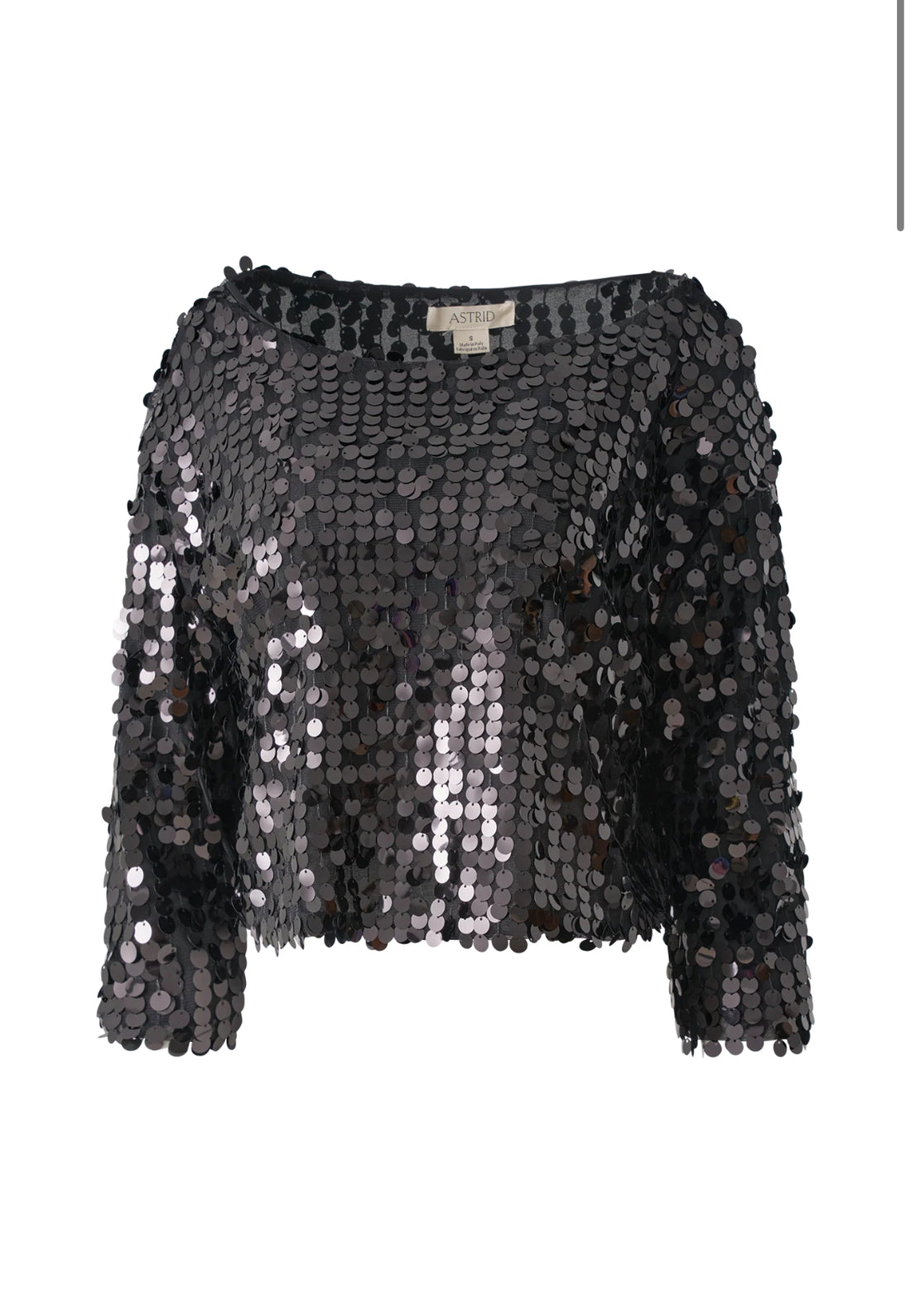 Sequin Top Black