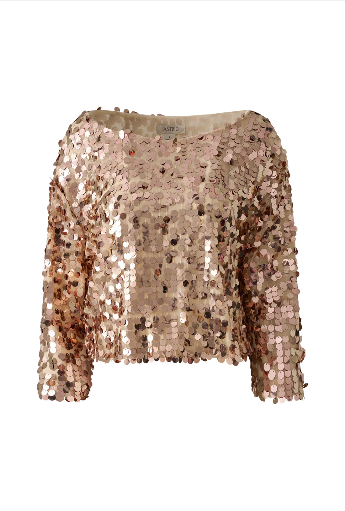 Sequin Top Camel
