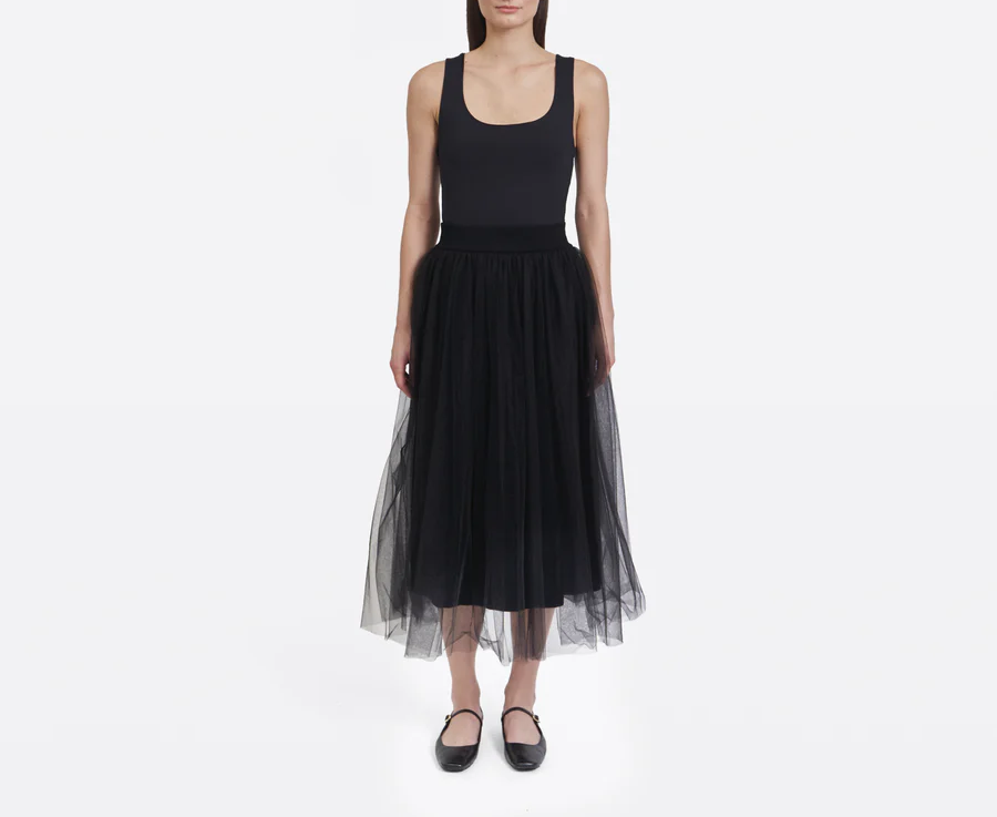 Gathered Skirt w/ Tulle