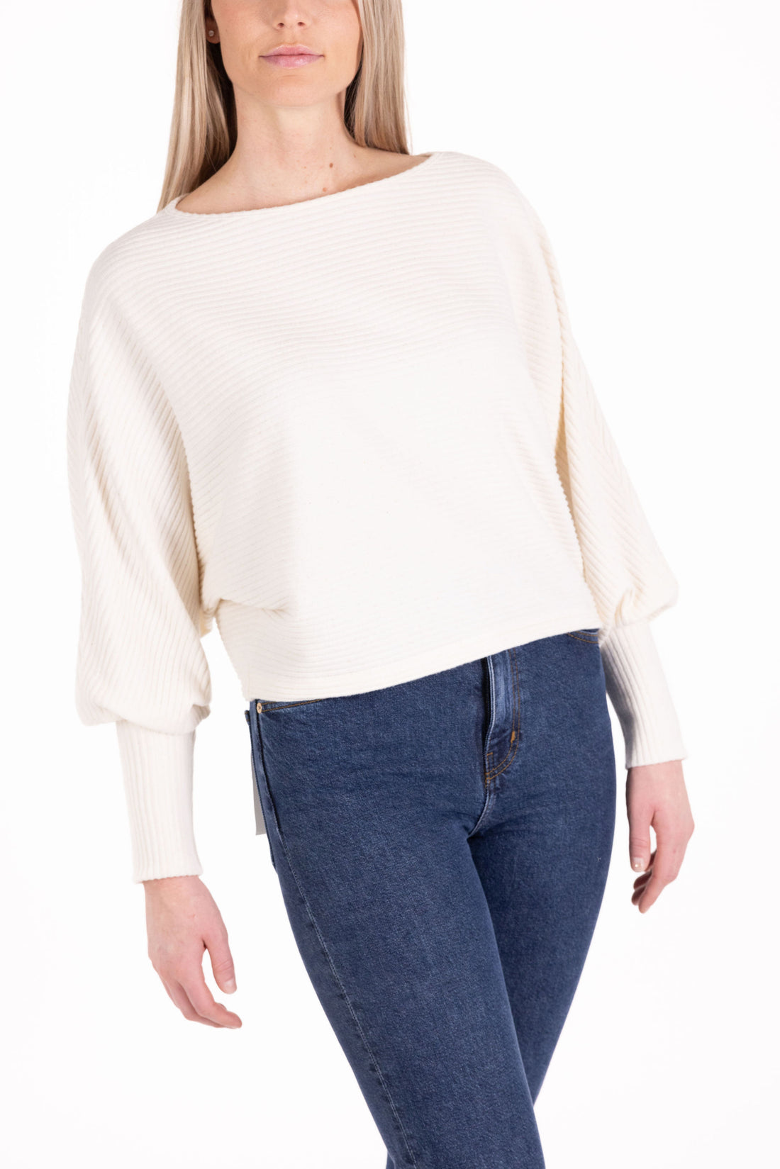 Triblend Cozy Rib Boat Neck L/S Top