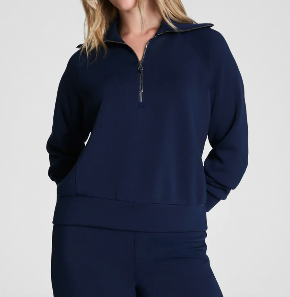 SPANX® AirEssentials Half Zip In Navy