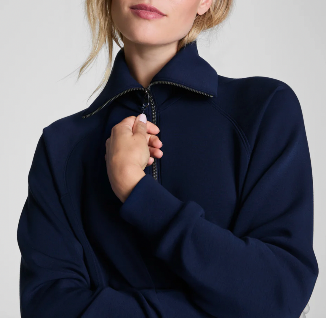 SPANX® AirEssentials Half Zip In Navy