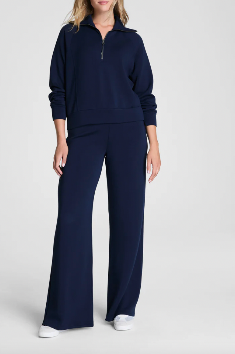 SPANX® AirEssentials Wide Leg Pant In Navy
