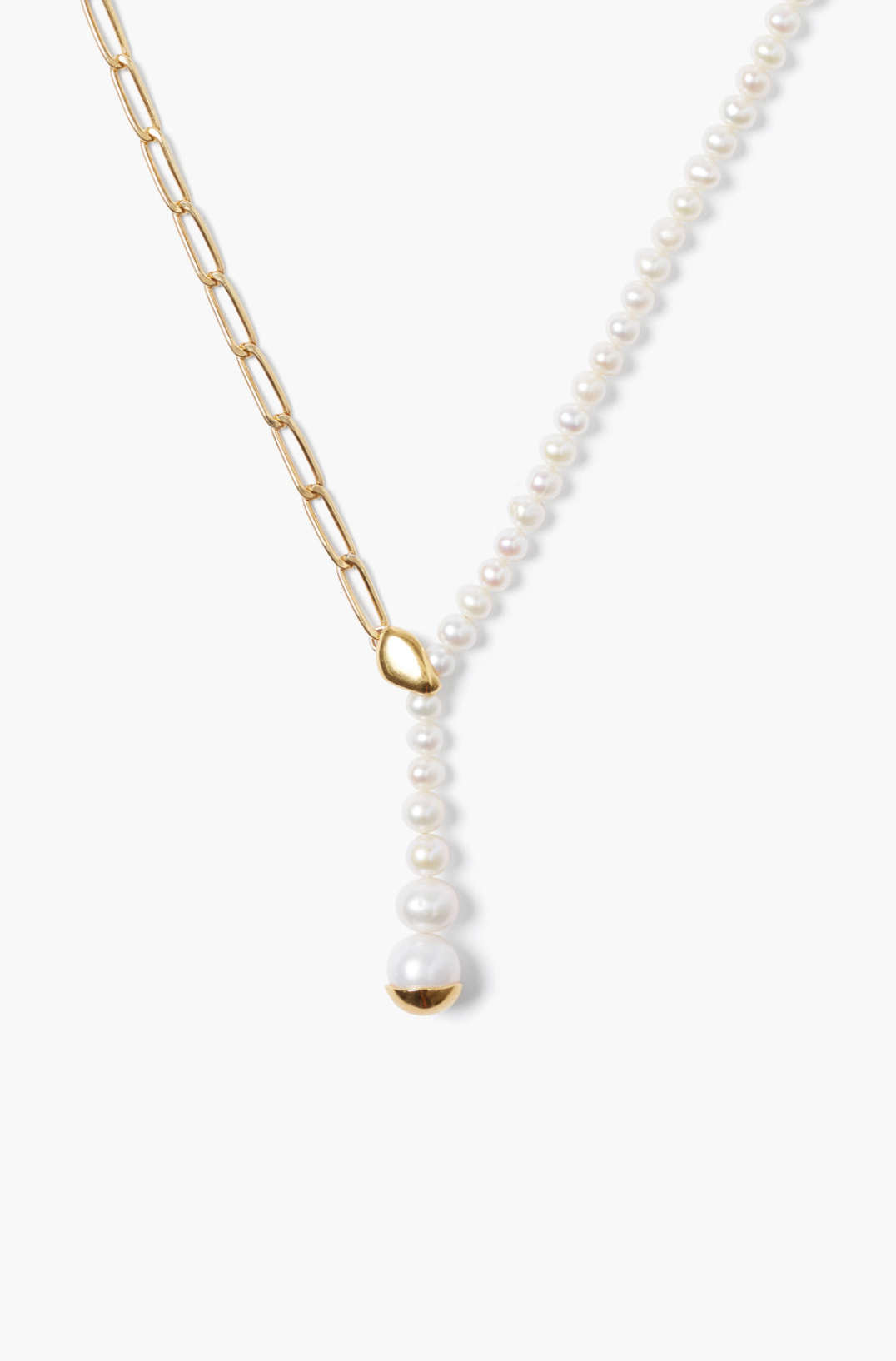 NECKLACE GOLD PEARL