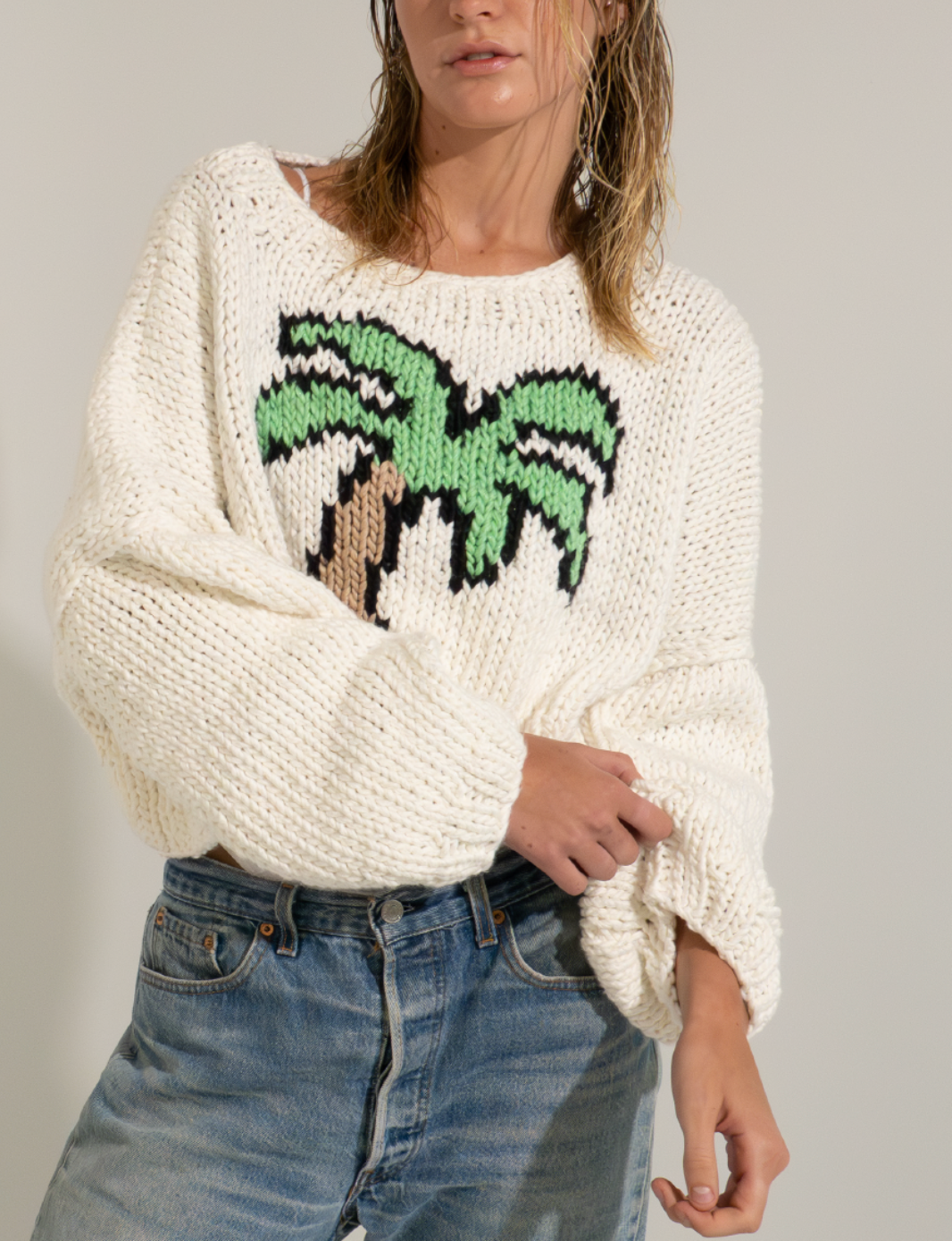 Cotton Palm Pullover