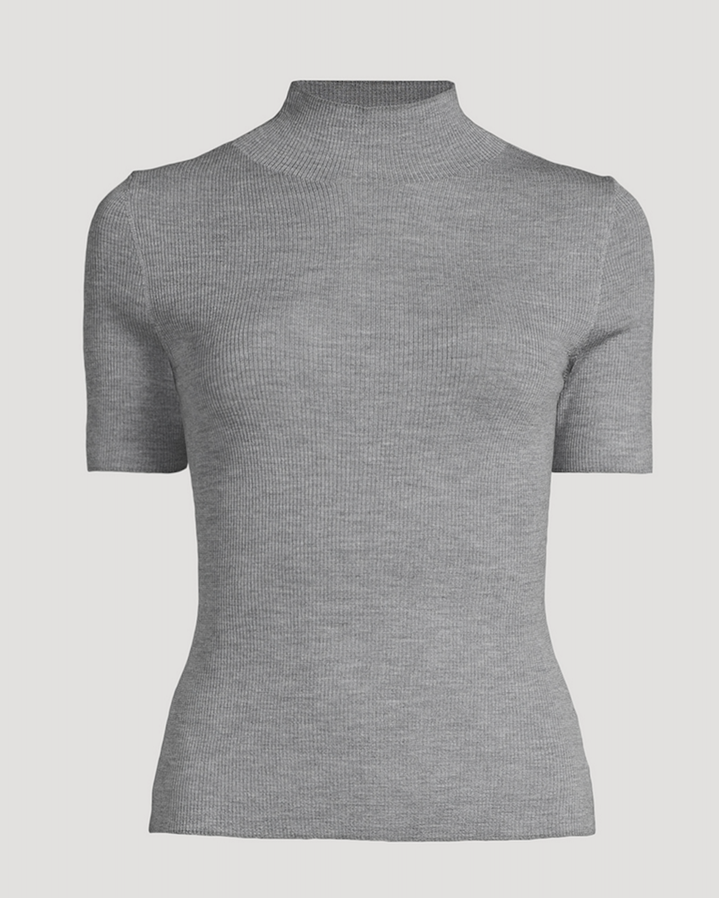 Leenda Short-Sleeve Turtleneck