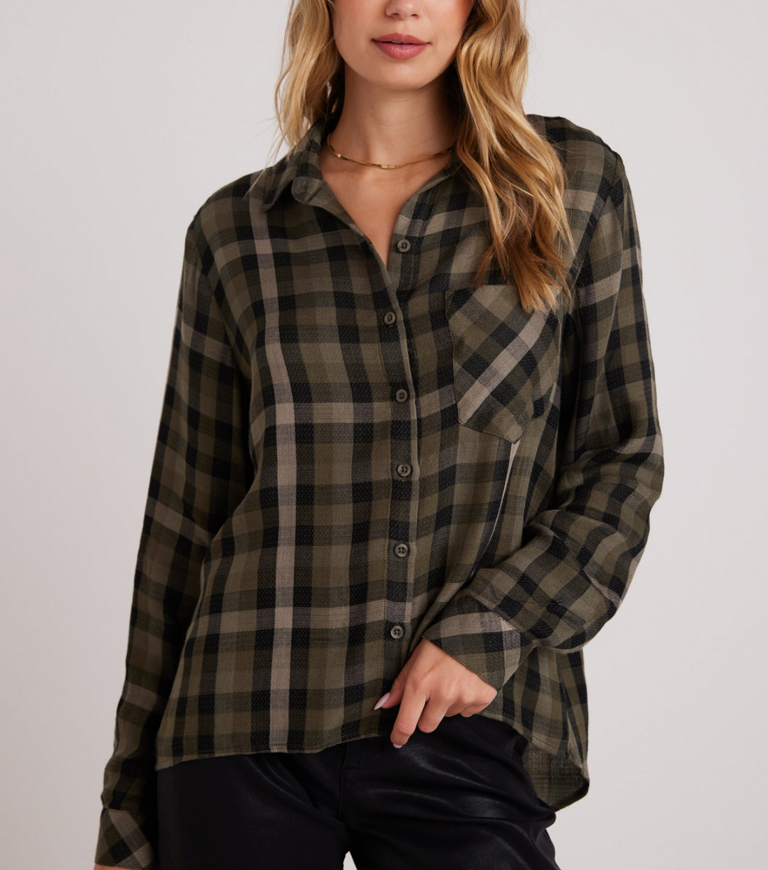 Slouchy Pocket Button Down Shirt