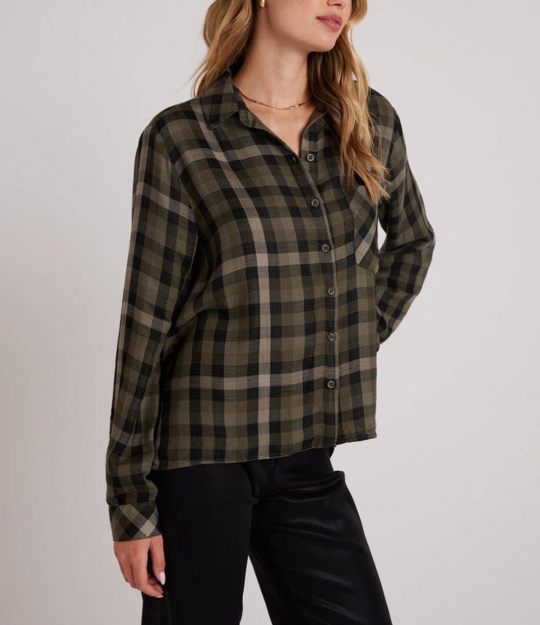 Slouchy Pocket Button Down Shirt