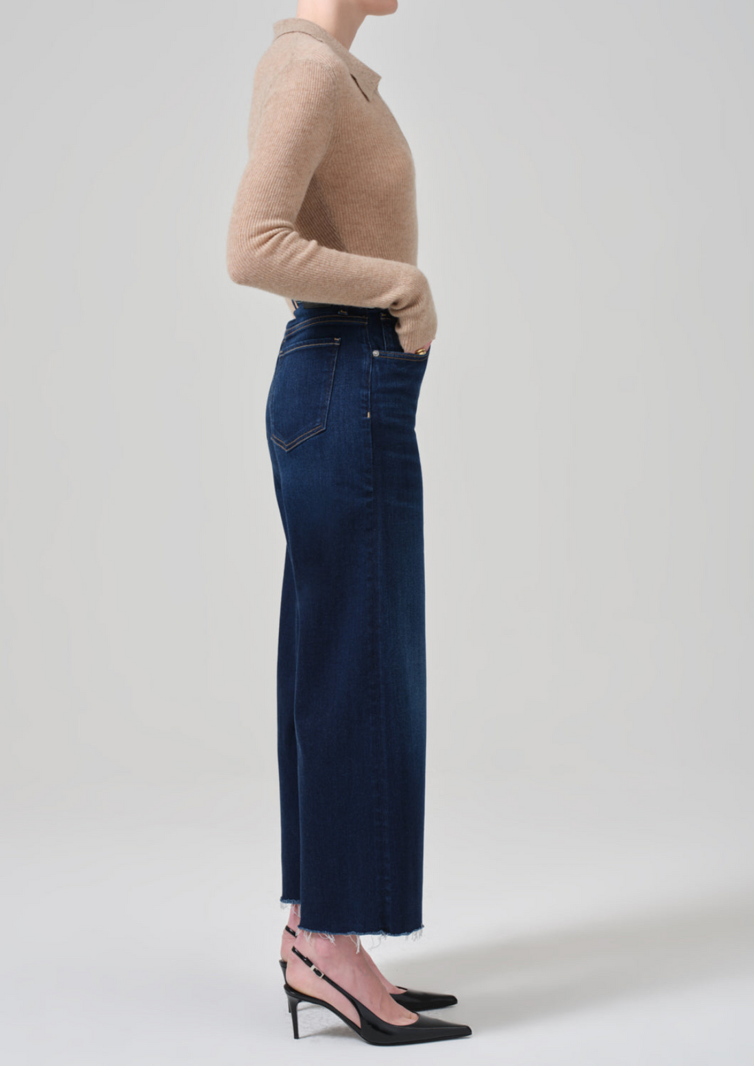 Lyra Wide Leg Crop Denim