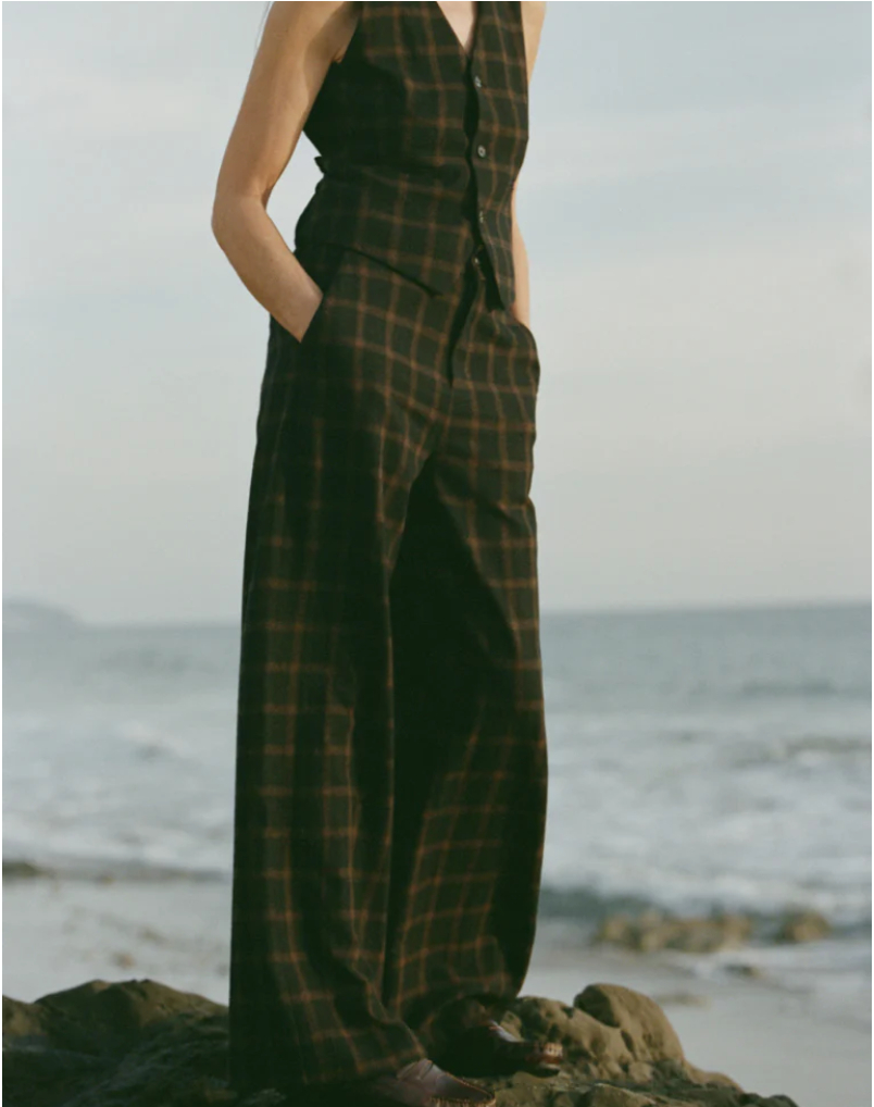 Elliot Wool Plaid Pant