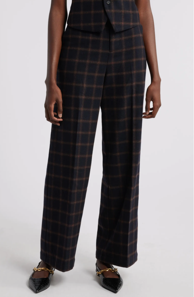 Elliot Wool Plaid Pant