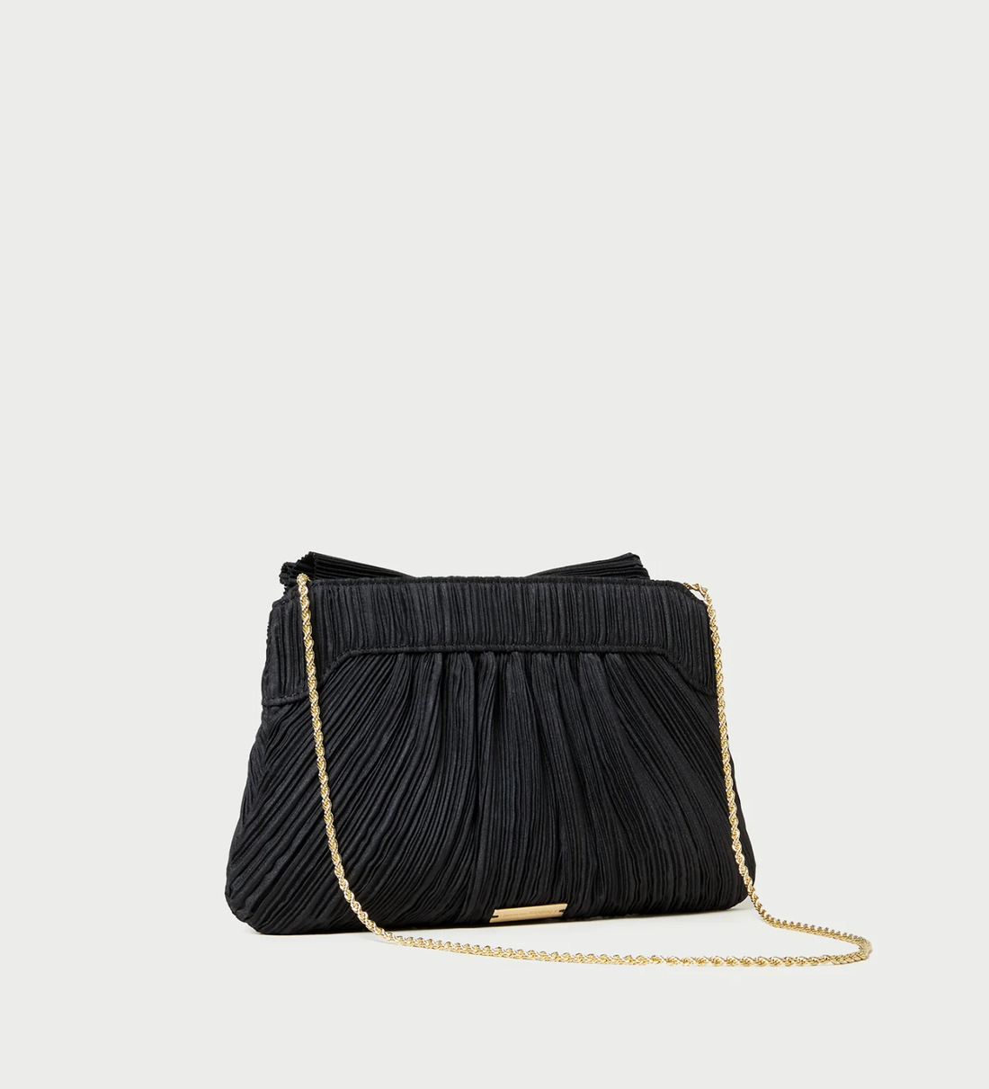 Rayne Pleated Frame Clutch w Bow