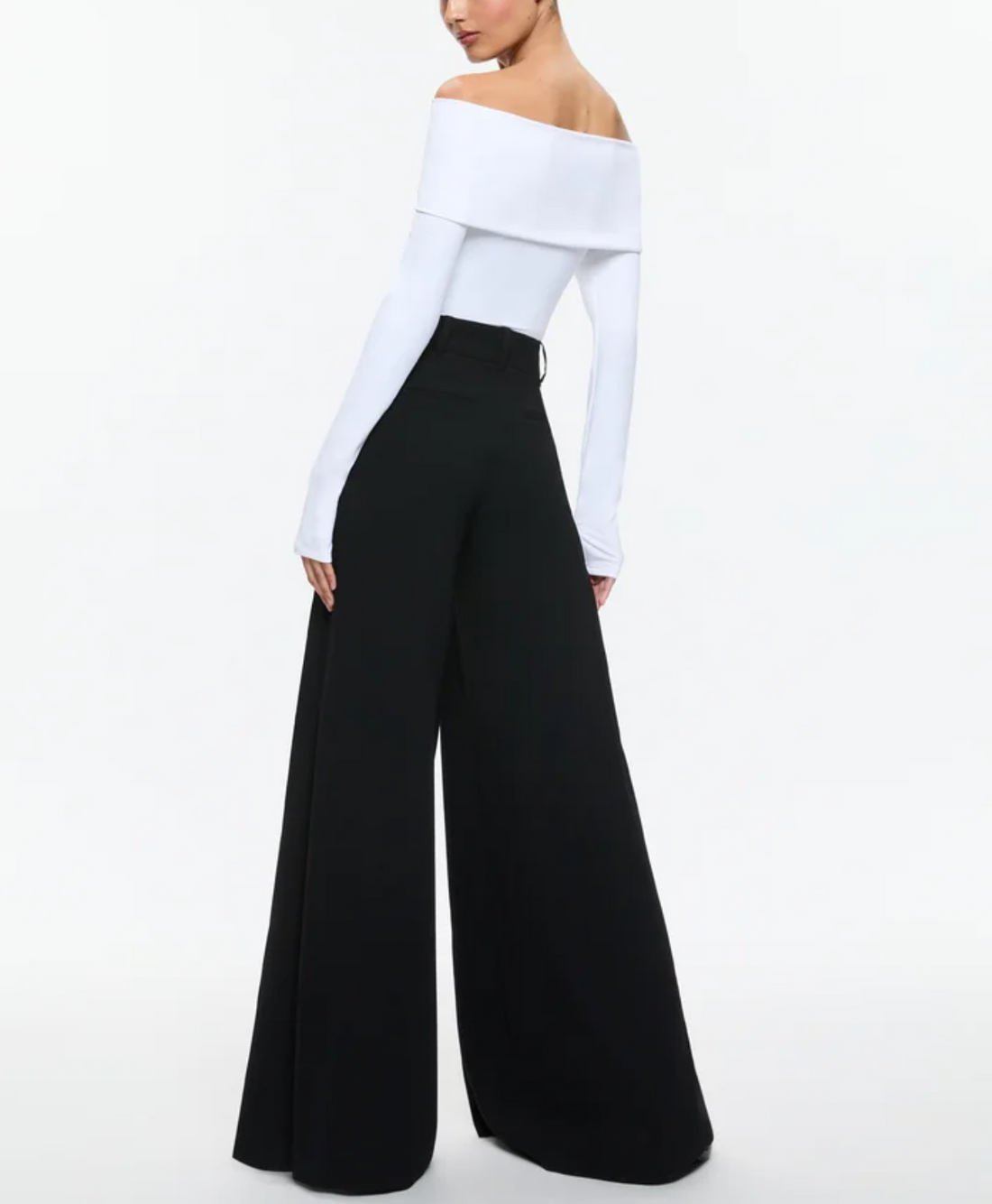 Simon Wide Leg Pleated Trouser