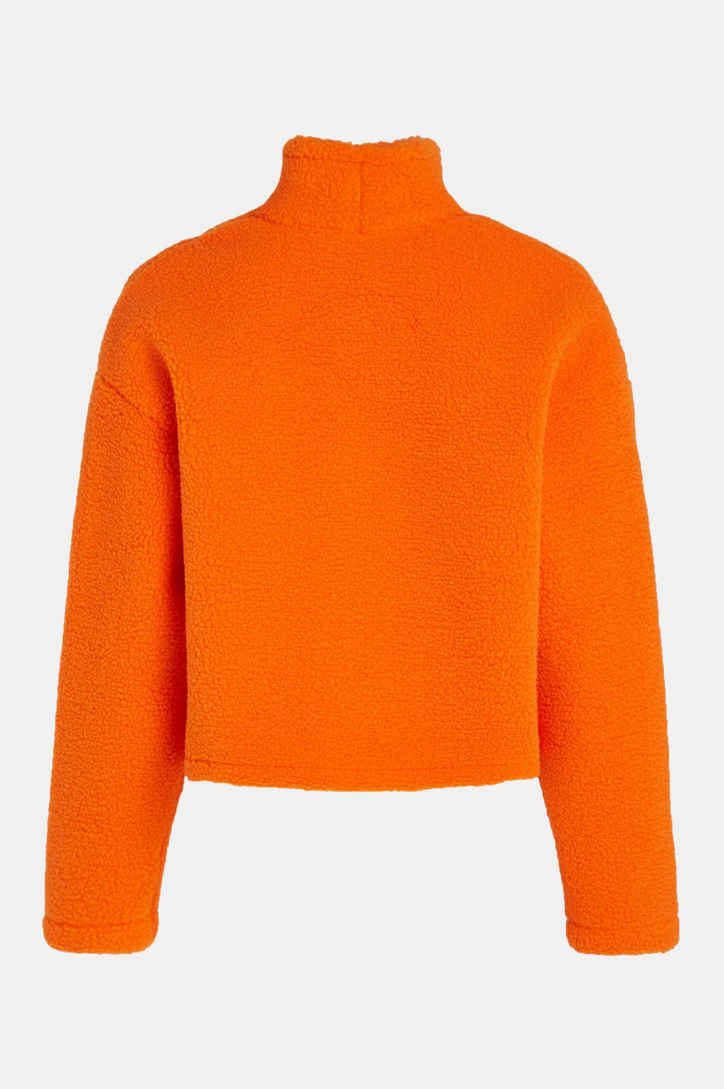 Cropped Teddy Jacket Orange