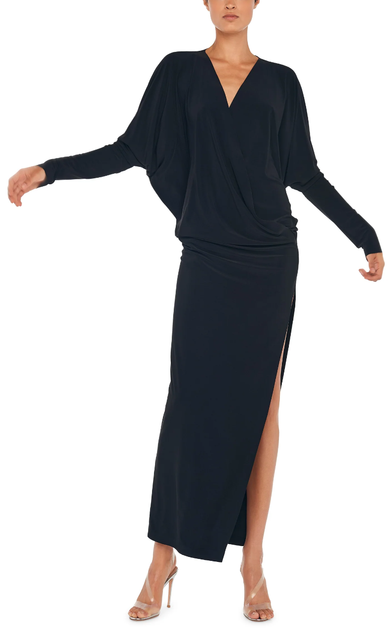 Dolman Wrap w/ Side Slit Gown