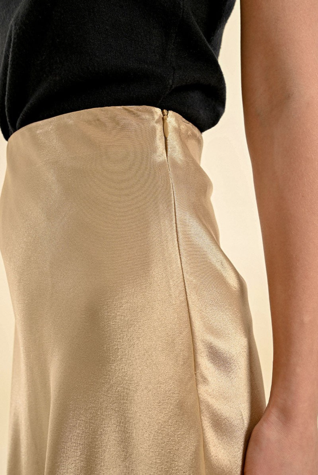 Long Satin Skirt