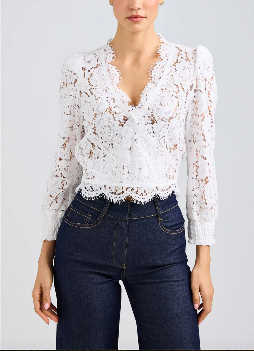 Kairi Lace Warp Blouse