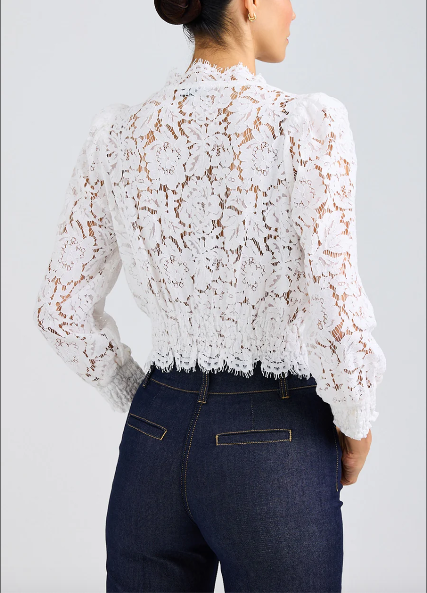 Kairi Lace Warp Blouse