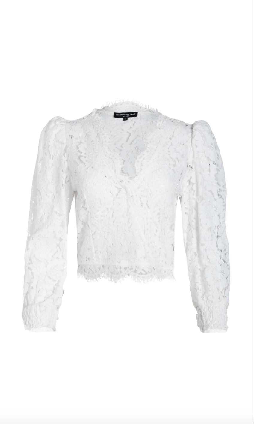 Kairi Lace Warp Blouse