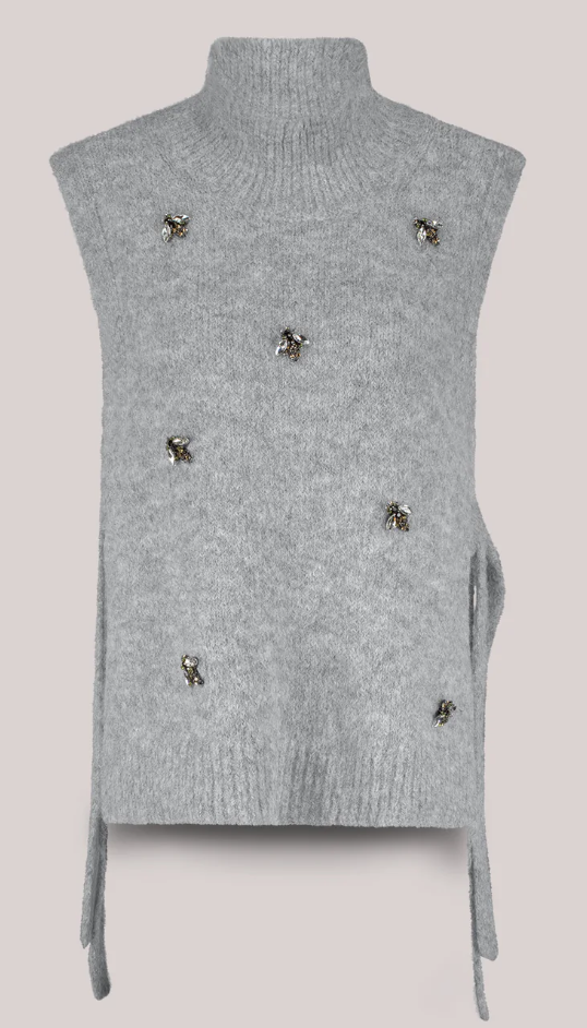 Spencer Embellished Knit Vest