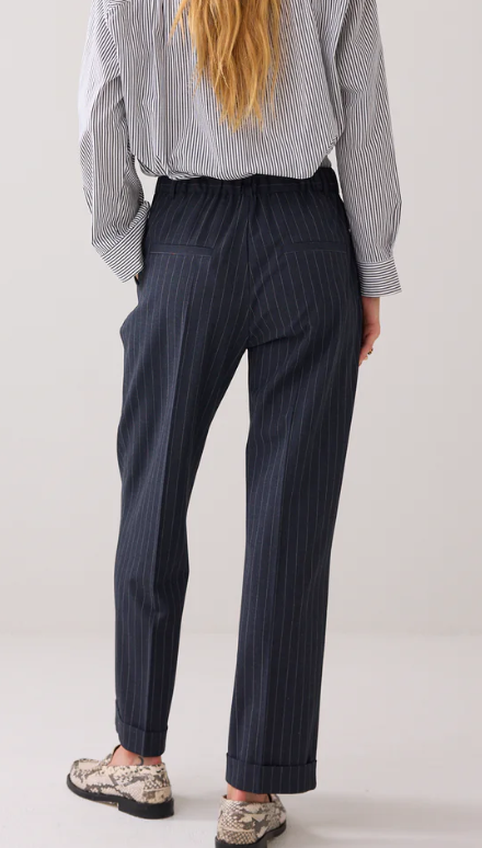Pinstripe Pleated Trouser