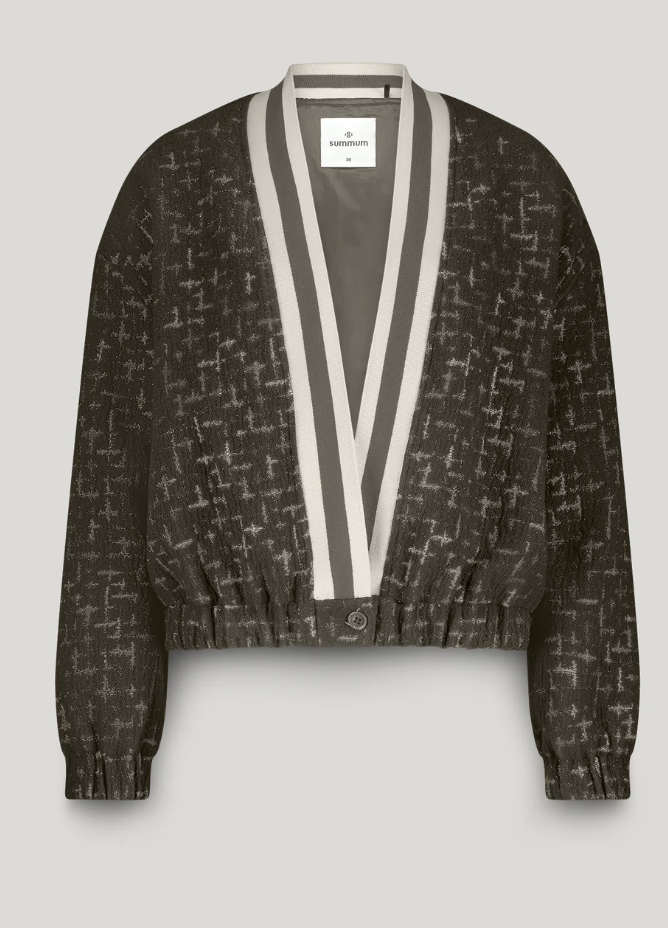 Jacquard Bomber Jacket