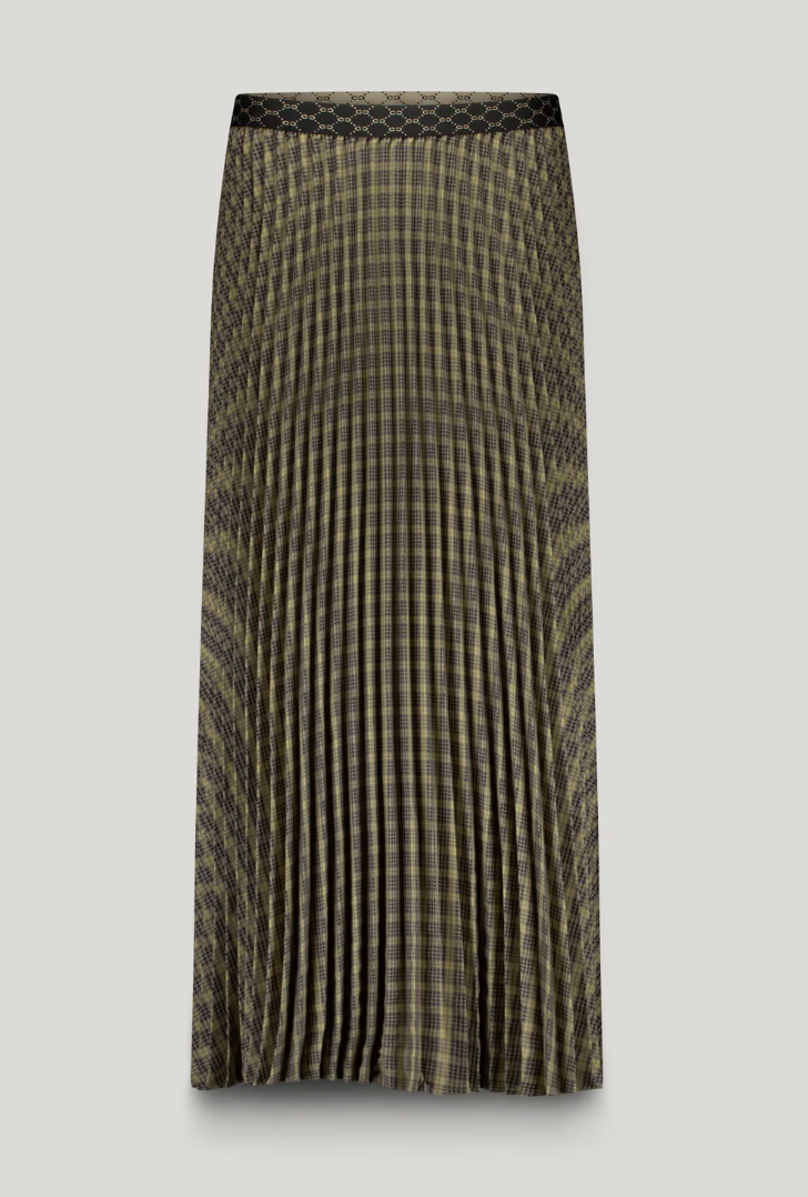 Plaid Pleated Skirt