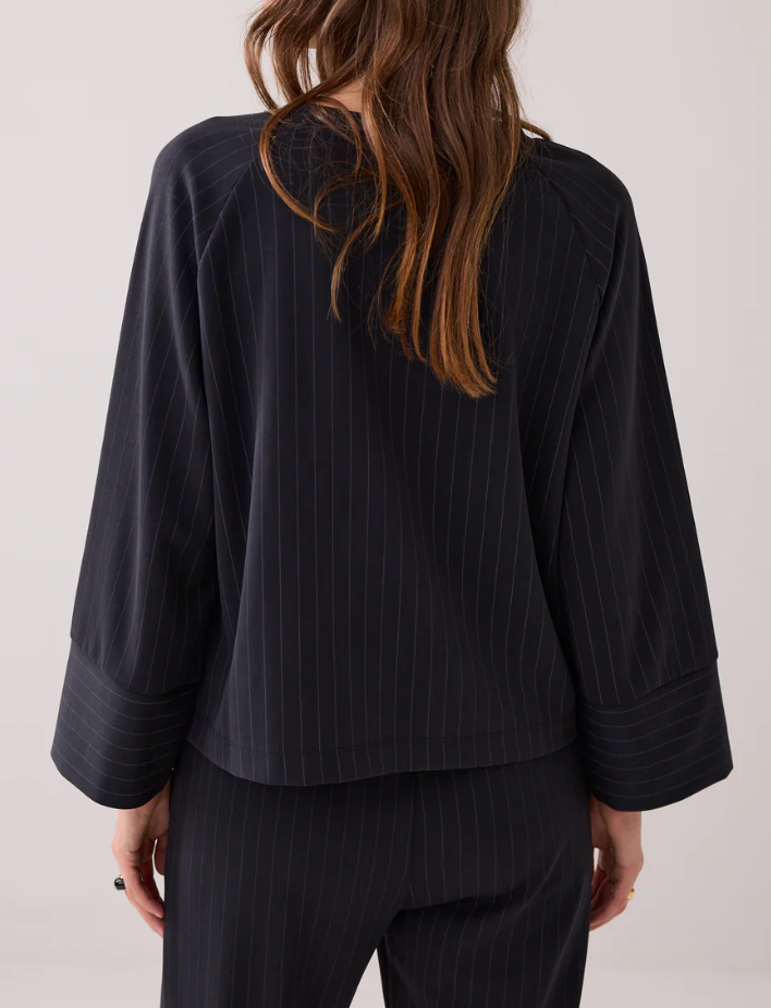 Soft Scuba Pinstripe Top