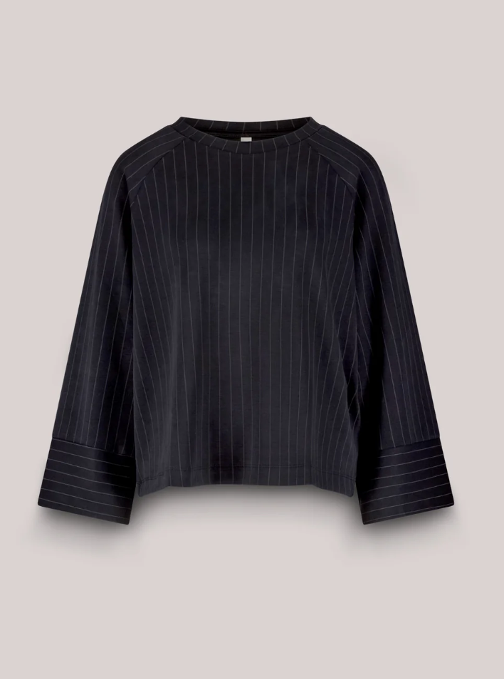 Soft Scuba Pinstripe Top