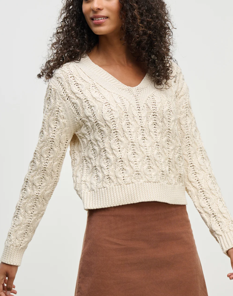 Joyce Cable Knit Sweater