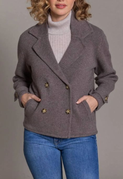 Kate Cropped Peacoat Jacket