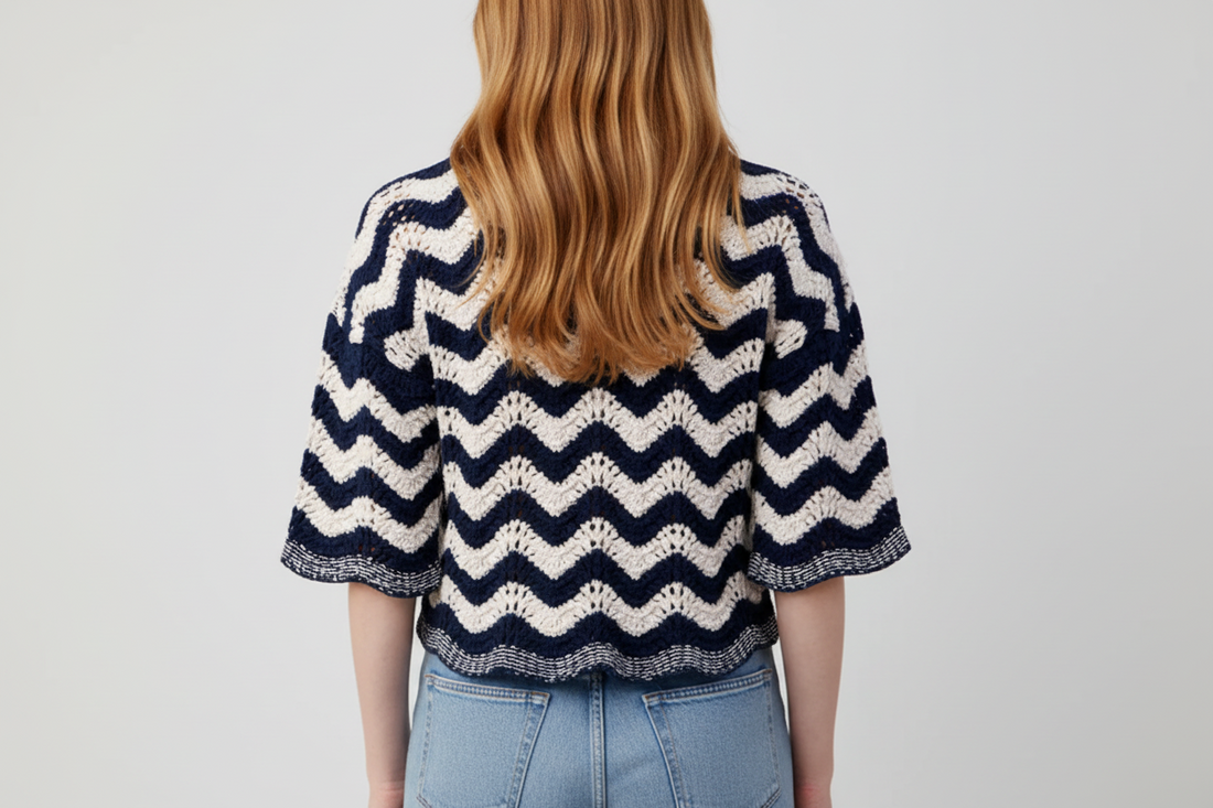 Zig Zag Stitch S/S Crew