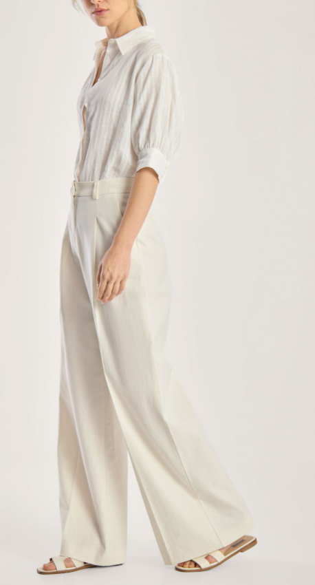 Chrissy Pant In Off White