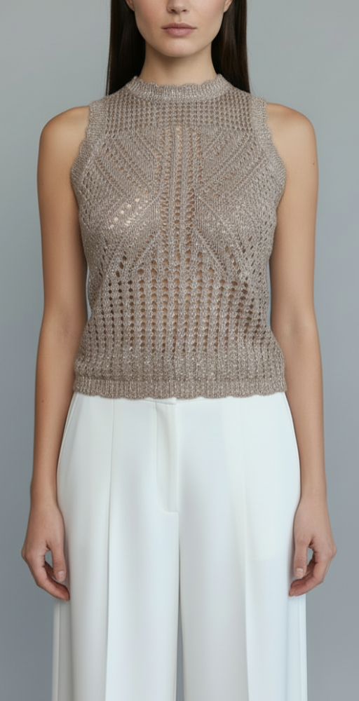Pointelle Tank