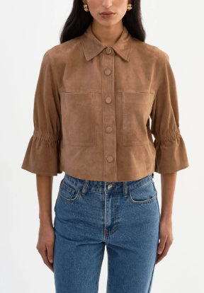 Carolina in Latte Suede