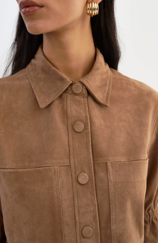 Carolina in Latte Suede