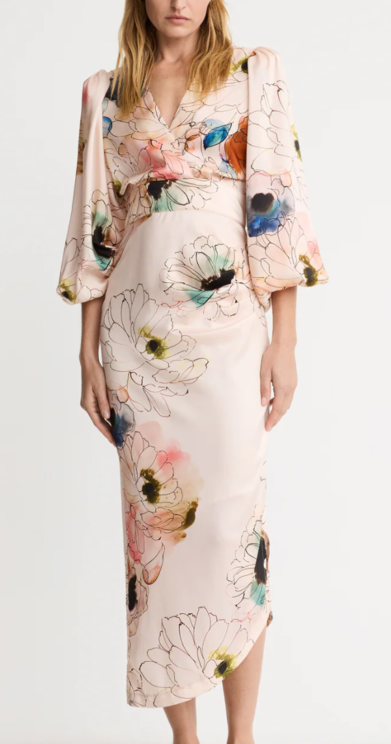 Asymmetrical Midi Dress