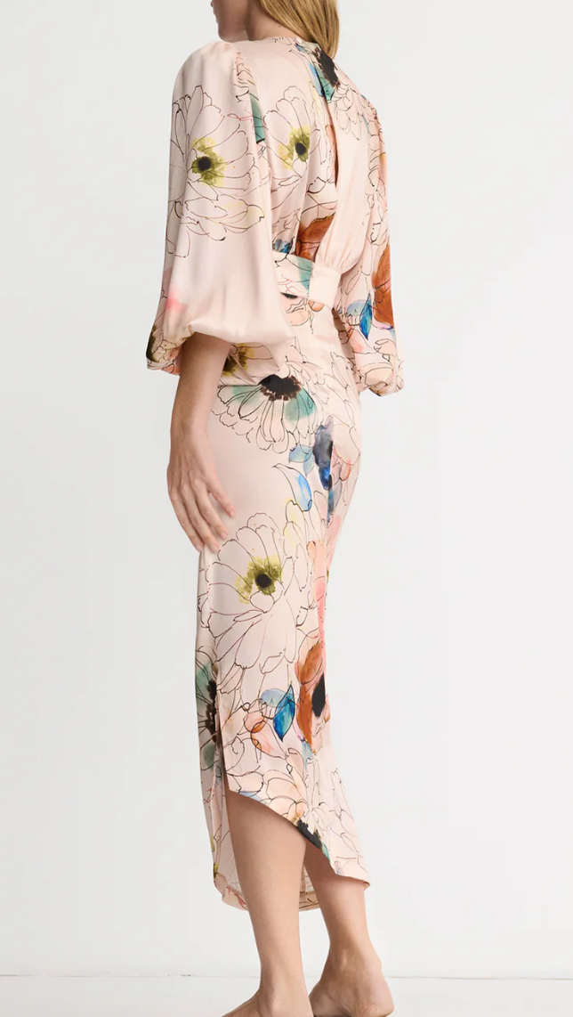 Asymmetrical Midi Dress