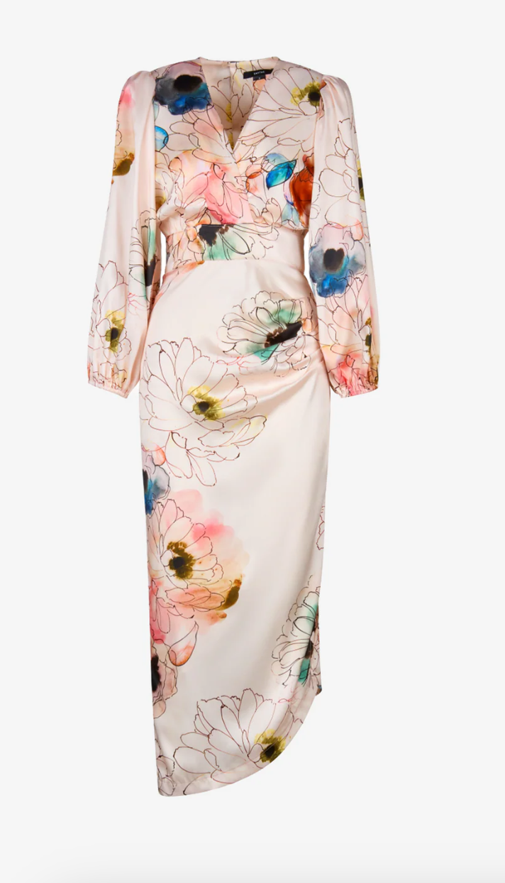 Asymmetrical Midi Dress