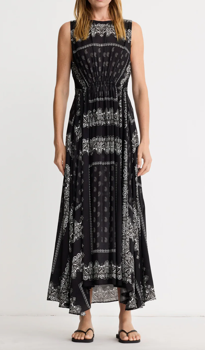 Drawstring Maxi Dress
