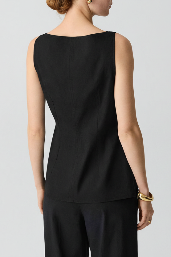 Boatneck Cutaway Top