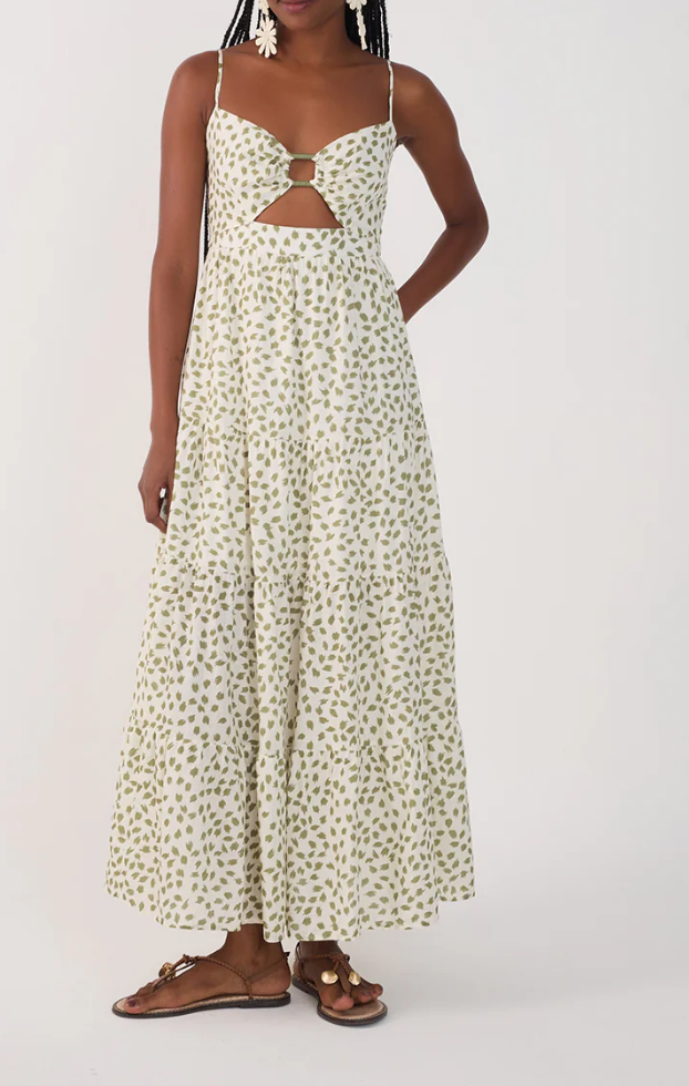 Dot Print Maxi