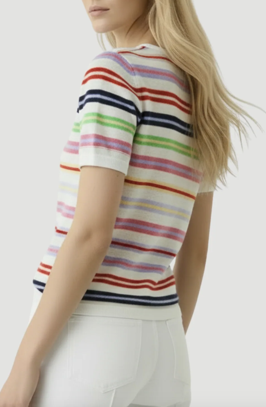 Stripe Cashmere Tee