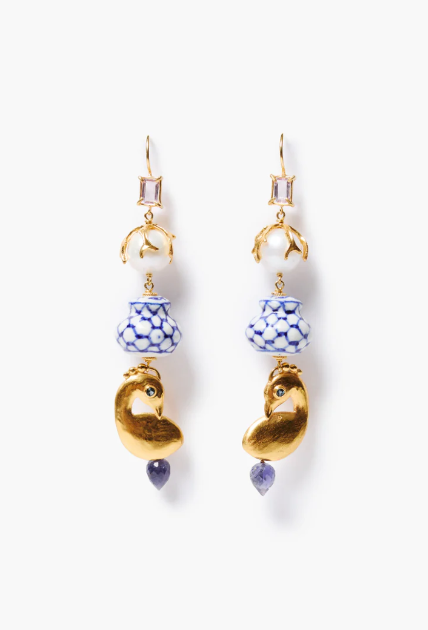 Delft Chandelier Earrings
