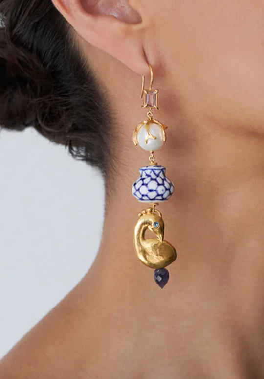 Delft Chandelier Earrings