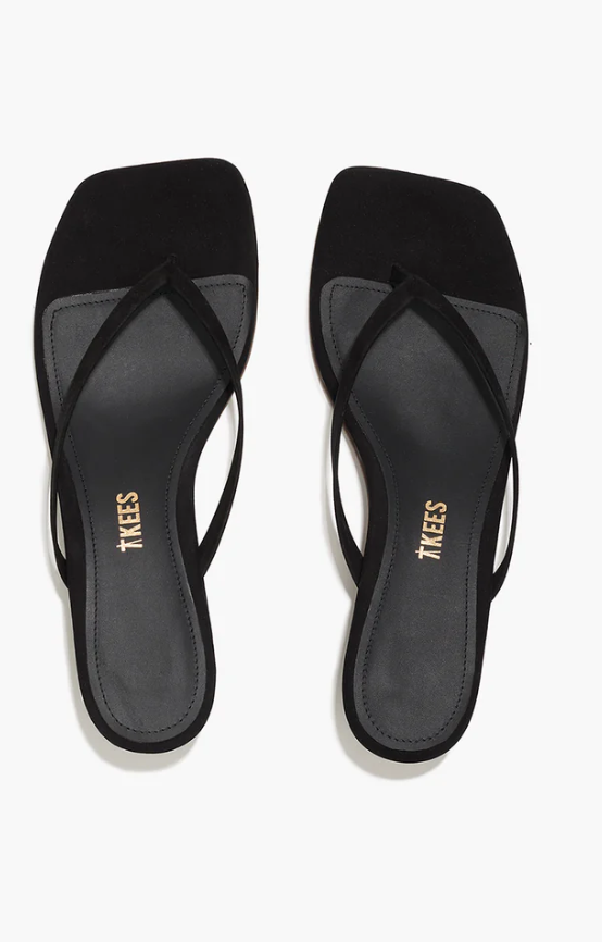 Square Toe Julia Suede In Black