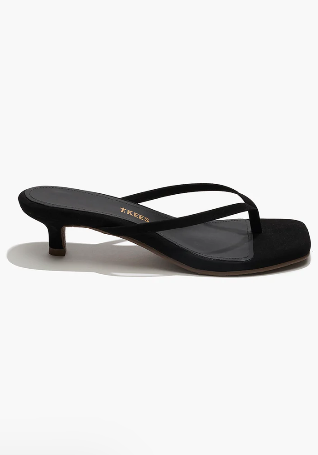 Square Toe Julia Suede In Black