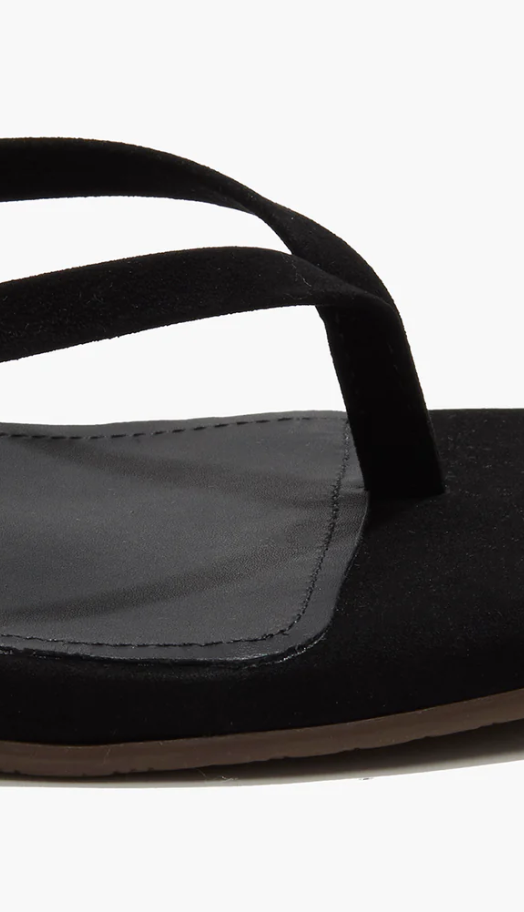 Square Toe Julia Suede In Black